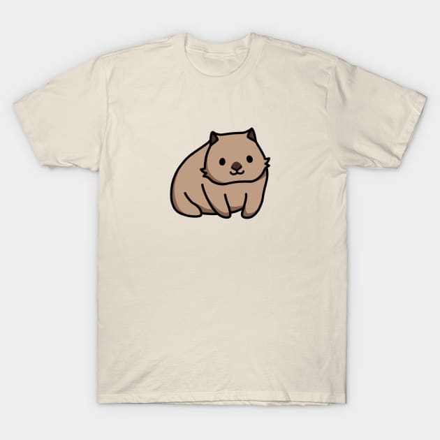 Wombat T-Shirt by littlemandyart